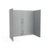 30 x 60 x 60 Swanstone(R) Smooth Glue up Tub Wall Kit in Ash Gray, SS00605.203