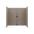 30 x 60 x 60 Swanstone(R) Smooth Glue up Tub Wall Kit in Limestone, SS00605.218