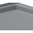 38 x 38 Performix Alcove ADA Shower Pan with Center Drain Ash Gray, ST03838.203