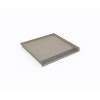 38 x 38 Performix Alcove ADA Shower Pan with Center Drain Limestone, ST03838.218