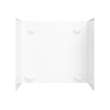 30 x 60 x 57 Veritek Smooth Glue up Tub Wall Kit in White, TF57000.010