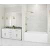 30 x 62 x 72 Swanstone(R) Traditional Subway Tile Glue up Tub Wall Kit in Carrara, TSMK723062.221