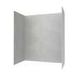 34 x 42 x 72 Swanstone(R) Traditional Subway Tile Glue up Bathtub and Shower Wall Kit in Ash Gray, TSMK723442.203