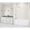 36 x 50 x 72 Swanstone(R) Traditional Subway Tile Glue up Bathtub and Shower Wall Kit in White, TSMK723650.010
