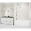 42 x 62 x 72 Swanstone(R) Traditional Subway Tile Glue up Bathtub and Shower Wall Kit in White, TSMK724262.010