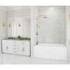 42 x 62 x 72 Swanstone(R) Traditional Subway Tile Glue up Bathtub and Shower Wall Kit in Carrara, TSMK724262.221