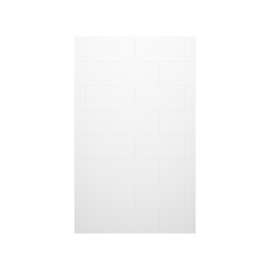 34 x 84 Swanstone(R) Traditional Subway Tile Glue up Bathtub and Shower Single Wall Panel in White, TSMK8434.010