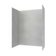 34 x 42 x 84 Swanstone(R) Traiditional Subway Tile Glue up Shower Wall Kit in Ash Gray, TSMK843442.203