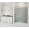 34 x 62 x 84 Swanstone(R) Traditional Subway Tile Glue up Shower Wall Kit in Ash Gray, TSMK843462.203