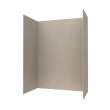 34 x 62 x 84 Swanstone(R) Traditional Subway Tile Glue up Shower Wall Kit in Limestone, TSMK843462.218
