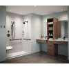 36 x 62 x 84 Swanstone(R) Traditional Subway Tile Glue up Shower Wall Kit in Mountain Mist, TSMK843662.141