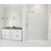 36 x 62 x 84 Swanstone(R) Traditional Subway Tile Glue up Shower Wall Kit in Carrara, TSMK843662.221