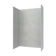 30 x 62 x 96 Swanstone(R) Traditional Subway Tile Glue up Shower Wall Kit in Ash Gray, TSMK963062.203