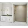 30 x 62 x 96 Swanstone(R) Traditional Subway Tile Glue up Shower Wall Kit in Limestone, TSMK963062.218