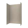 30 x 62 x 96 Swanstone(R) Traditional Subway Tile Glue up Shower Wall Kit in Limestone, TSMK963062.218