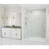 34 x 50 x 96 Swanstone(R) Traditional Subway Tile Glue up Shower Wall Kit in Carrara, TSMK963450.221