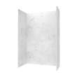 34 x 62 x 96 Swanstone(R) Traditional Subway Tile Glue up Shower Wall Kit in Carrara, TSMK963462.221