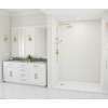 36 x 50 x 96 Swanstone(R) Traditional Subway Tile Glue up Shower Wall Kit in White, TSMK963650.010