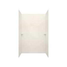 36 x 62 x 96 Swanstone(R) Traditional Subway Tile Glue up Shower Wall Kit in Tahiti White, TSMK963662.011
