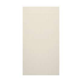 TSMK-9650-1 50 x 96 Swanstone(R) Traditional Subway Tile Glue up Bathtub and Shower Single Wall Panel in Bisque