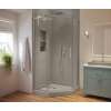 50 x 96 Swanstone(R) Traditional Subway Tile Glue up Bathtub and Shower Single Wall Panel in Limestone, TSMK9650.218