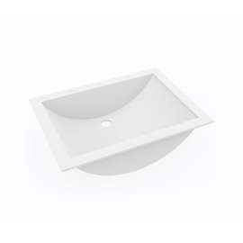 13 x 19 Swanstone(R) Undermount Single Bowl Sink in White, UC01913.010