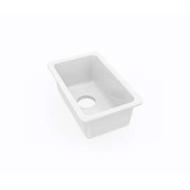 11 x 17 Swanstone(R) Undermount Single Bowl Sink in White, US01711SB.010
