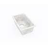 11 x 17 Swanstone(R) Undermount Single Bowl Sink in Ice, US01711SB.130
