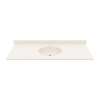 Ellipse 22 x 55 Single Bowl Vanity Top in Tahiti White, VC02255.011