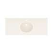 Ellipse 22 x 55 Single Bowl Vanity Top in Tahiti White, VC02255.011