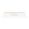 Ellipse 22 x 55 Single Bowl Vanity Top in Bisque, VC02255.018