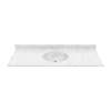 Ellipse 22 x 55 Single Bowl Vanity Top in Ice, VC02255.130