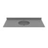 Ellipse 22 x 55 Single Bowl Vanity Top in Ash Gray, VC02255.203