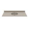 Ellipse 22 x 55 Single Bowl Vanity Top in Limestone, VC02255.218