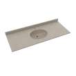 Ellipse 22 x 55 Single Bowl Vanity Top in Limestone, VC02255.218