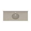 Ellipse 22 x 55 Single Bowl Vanity Top in Limestone, VC02255.218