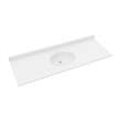 Ellipse 22 x 61 Single Bowl Vanity Top in White, VC02261.010