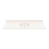 Ellipse 22 x 61 Single Bowl Vanity Top in Bisque, VC02261.018