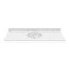 Ellipse 22 x 61 Single Bowl Vanity Top in Ice, VC02261.130