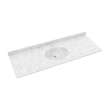 Ellipse 22 x 61 Single Bowl Vanity Top in Ice, VC02261.130