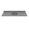 Ellipse 22 x 61 Single Bowl Vanity Top in Ash Gray, VC02261.203