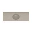 Ellipse 22 x 61 Single Bowl Vanity Top in Limestone, VC02261.218