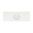Ellipse 22 x 61 Single Bowl Vanity Top in Carrara, VC02261.221