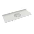 Ellipse 22 x 61 Single Bowl Vanity Top in Birch, VC02261.226