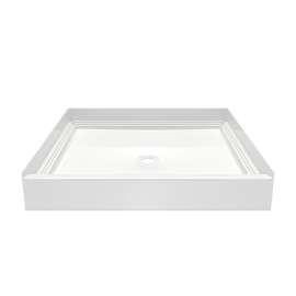 Veritek(TM) Pro Alcove Shower Pan with Center Drain in White, VP4242CPAN.010