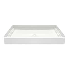 Veritek(TM) Pro Alcove Shower Pan with Center Drain in White, VP4834CPANNS.010
