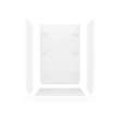 48 x 34 Veritek(TM) Pro Alcove Center Drain Four-Piece Shower in White, VP4834CS.010