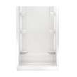 48 x 34 Veritek(TM) Pro Alcove Center Drain Four-Piece Shower in White, VP4834CSA.010