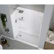 60 x 30 Veritek(TM) Pro Alcove Left Hand Drain Four Piece Shower in White, VP6030CSL.010