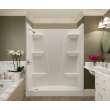 60 x 30 Veritek(TM) Pro Alcove Left Hand Drain Four Piece Shower in White, VP6030CSL.010